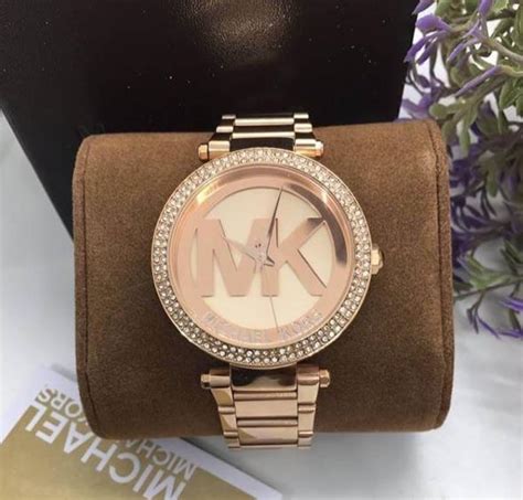 michael kors parker dial rose gold tone ladies watch mk5865|Michael Kors dial rose gold.